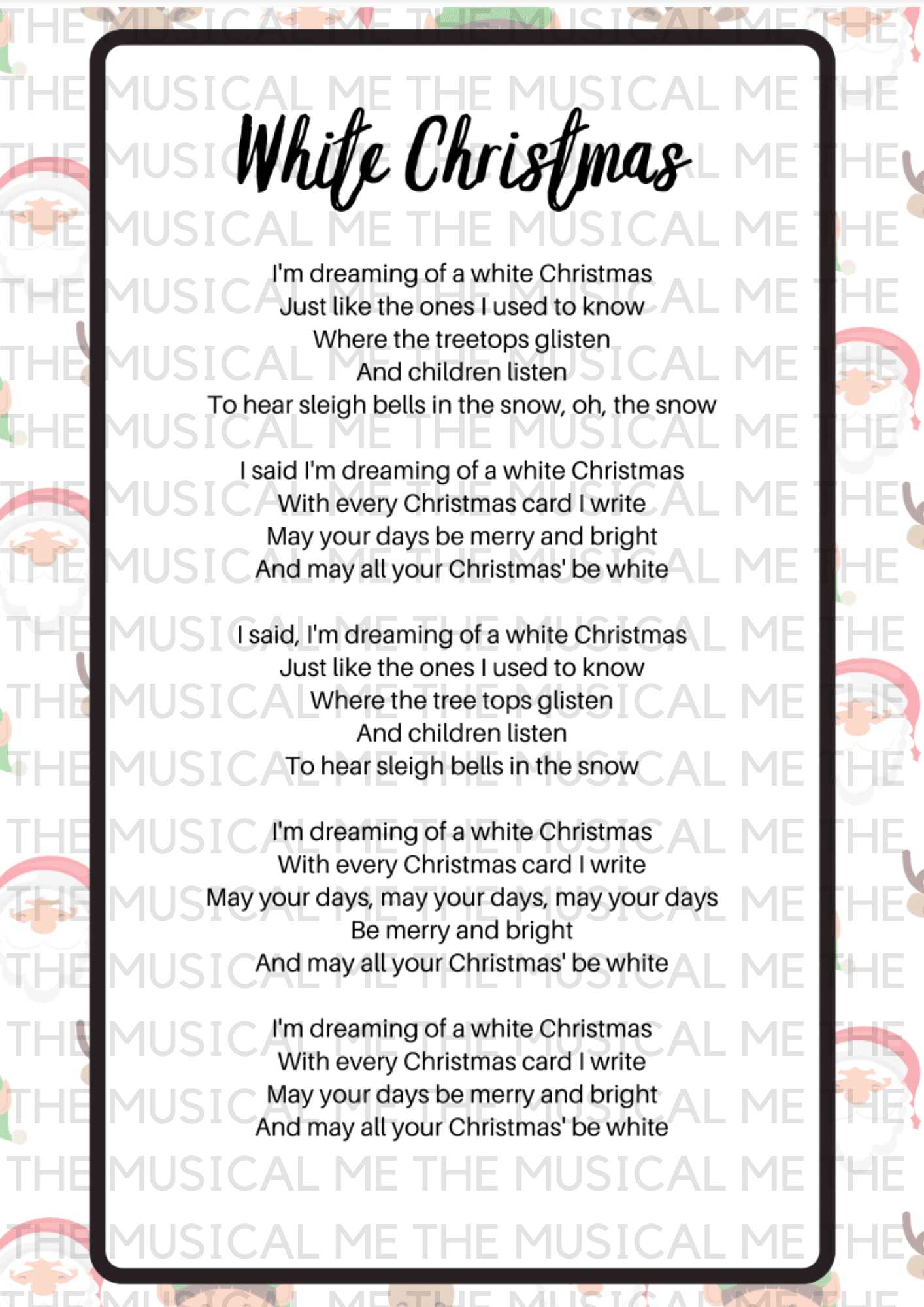 christmas carols lyrics sheets - schools music market